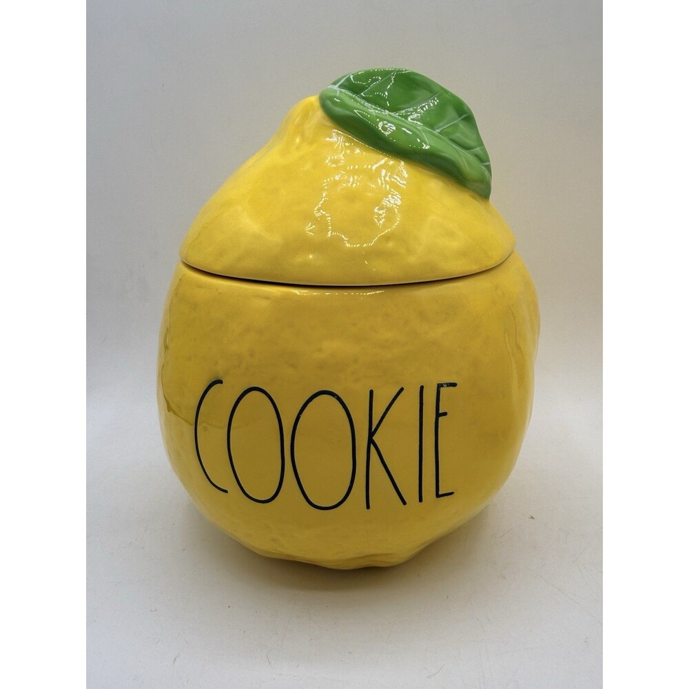 Rae Dunn Artisian Collection By Magenta Lemon Cookie Jar Storage Canister 178